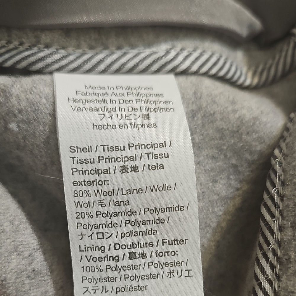 J. Crew Heather Gray Belted Jacket - Picture 6 of 12